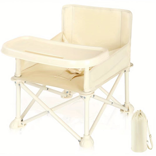 Stylish and Durable High Chair with Adjustable Footrest and Detachable Cushion for Comfortable Feeding, Perfect for Growing Babi
